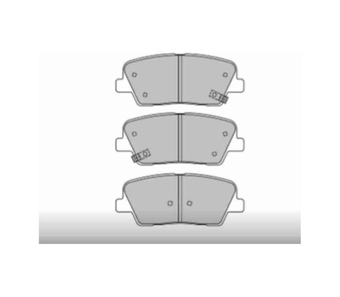 FREN BALATA SANTAFE 13-17 / SORENTO 11-15 DİSK ARKA HYUNDAI SANTAFE OEM: 58302-2WA70