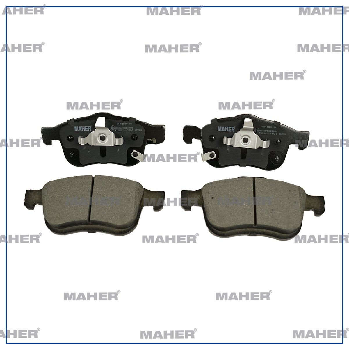 4353252 FREN BALATA M.131 DKS       77-02 / R12 75-00 LEVYELİ CIRCIRLI PABUÇ ARKA YAPIŞTIRMA +1mm