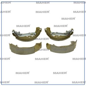 77363946 FREN BALATA ALBEA 09= / DOBLO I 05-10 SAFLİNE / DOBLO III 10= MAXI LEVYELİ YAYLI PABUÇ ARKA +1mm