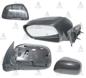 87940-0K051 AYNA DIŞ DİKİZ HILUX 06-11 MANUEL SİYAH SOL