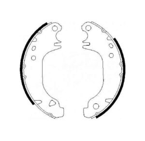 FREN BALATA SAXO  96-04 / 106 I-II 96-04 LEVYELİ ABSSİZ PABUÇ ARKA   OEM: 4241J9