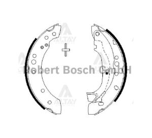 FREN BALATA C2 03-09 / C3 I 02-10 / LOGAN I 04-10 / LOGAN II 13-17 / SANDERO 15= LEVYELİ PABUÇ ARKA CITROEN, DACIA C3, LOGAN, SANDERO OEM: 4241L0