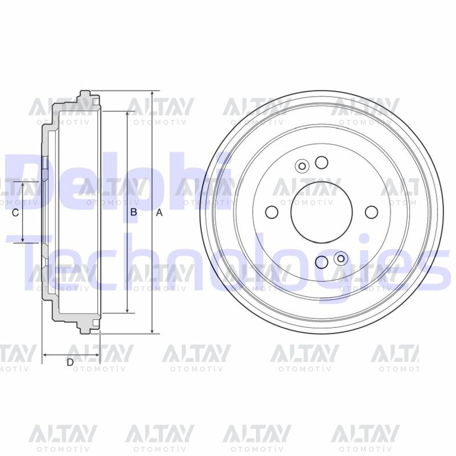 58411-1G000 FREN KAMPANASI ACCENT 06-11 ERA / I-20 09-14 / ARKA 203mm