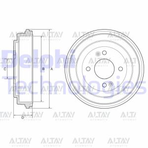 58411-1G000 FREN KAMPANASI ACCENT 06-11 ERA / I-20 09-14 / ARKA 203mm