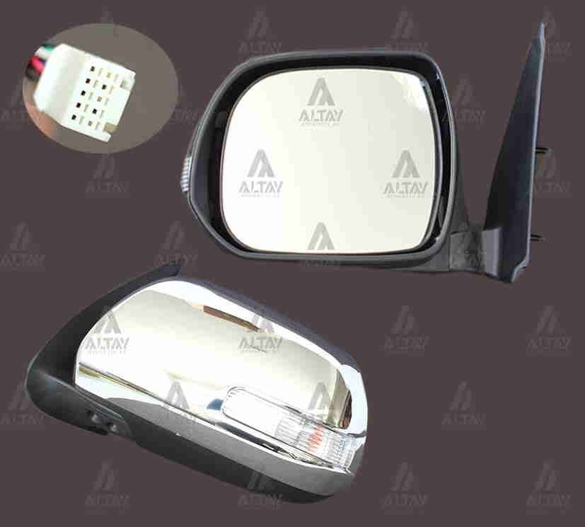 87940-0K740 AYNA DIŞ DİKİZ HILUX 12= ELEKTRİKLİ SİNYALLİ OTOMATİK KATLANIR KROM SOL