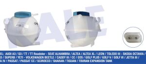 1K0121407F YEDEK SU DEPOSU GOLF5 / GOLF6 / JETTA / PASSAT / CADDY / A3 / LEON 04-12 1.4-1.6-1.9-2.0 (KAPAKLI)