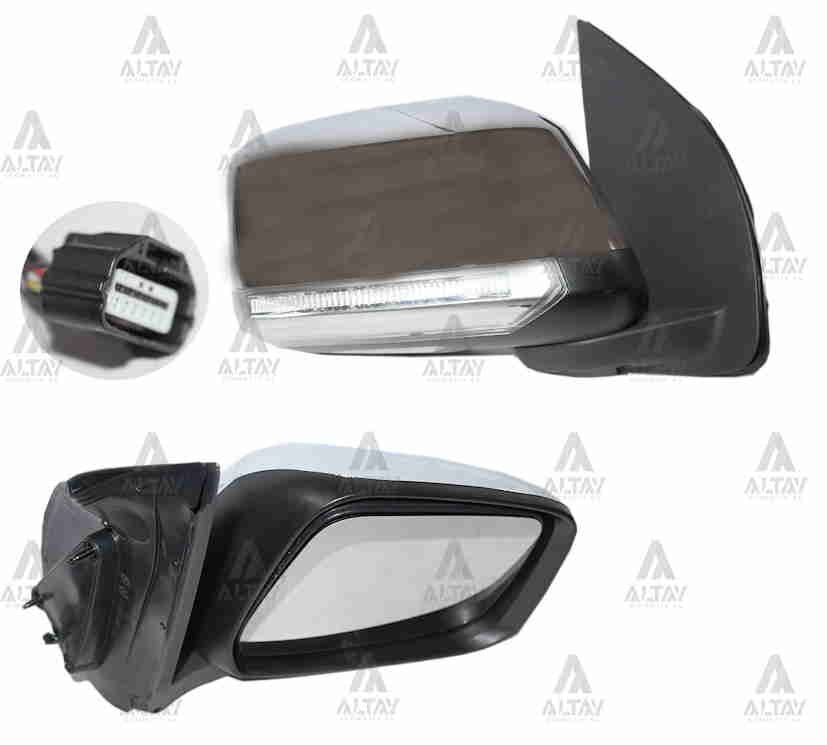 96301-4X10A AYNA DIŞ DİKİZ PICKUP 08= NAVARA ELEKTRİKLİ ISITMALI SİNYALLİ OTOMATİK KATLANIR KROM SAĞ
