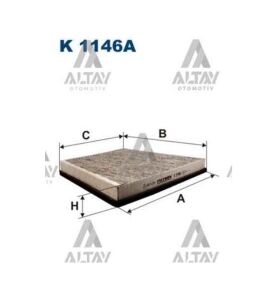 POLEN FİLTRESİ W211 / W219 E SERİ 03-09 KARBONLU   OEM: A2118300018