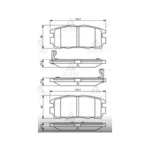 FREN BALATA CAPTIVA 07-12 / ANTARA 07-12 ARKA   OEM: 1605123