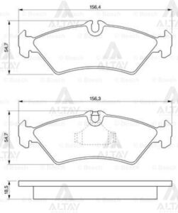 2D0698451 FREN BALATA SPRINTER 95-06 / LT28-35 96-06 TEK TEKER 3T ARKA