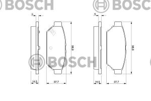 MB699334 FREN BALATA LANCER  92-02 / COLT 92-03 / CARISMA 00-06 / PERSONA 96= 1.6-1.8 / WIRA 00= 1.8 ARKA