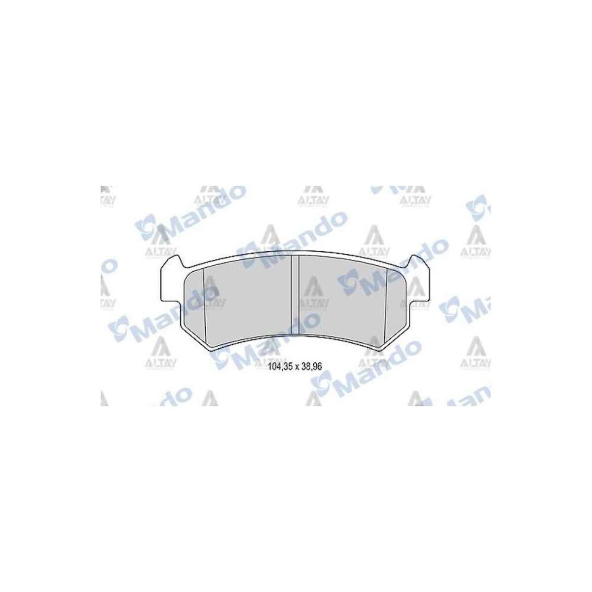 FREN BALATA LACETTI 02-06 / NUBIRA 02-06 DİSK ARKA   OEM: 96405131