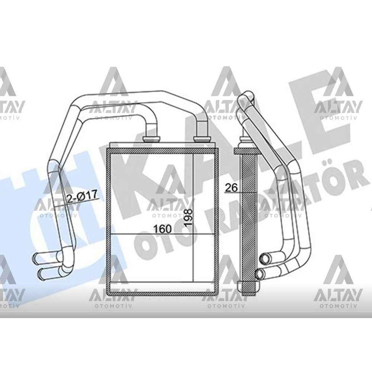 RADYATÖR KALORİFER CANTER 06-12 FUSO 711 / 839 / 859   OEM: ME733728