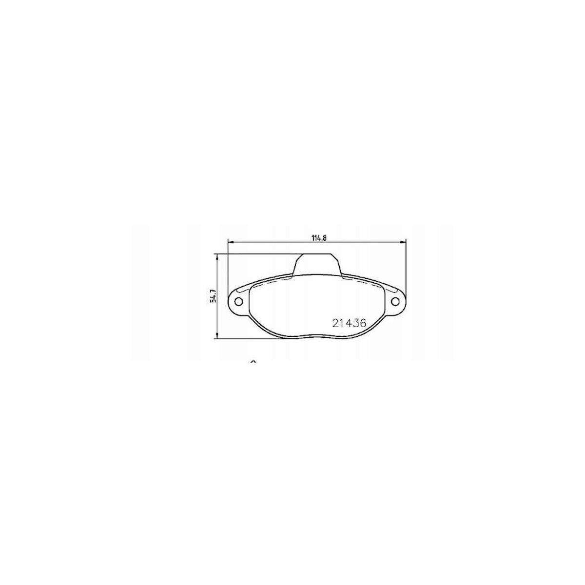 FREN BALATA PUNTO II 04= 1.2 8V ÖN FIAT PUNTO OEM: 77364635