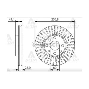 FREN DISKI ASTRA G  98-07 / ÖN HAVALI 256-4 OPEL ASTRA OEM: 569059