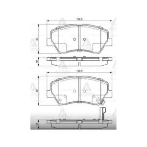FREN BALATA I-30 12= / CEED 12= ÖN   OEM: 581013NA50