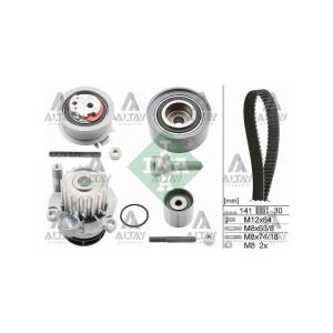 TRİGER SETİ + DEVİRDAİM PASSAT / GOLF5 / JETTA / A3 / A4 / A6 07-11 BKP-BKD-BMN-BMR-BUZ-BRE 2.0 TDİ (03G109244A) (GENİŞ DELİK 12 MM) VOLKSWAGEN GOLF, JETTA, PASSAT OEM: 03G198119A