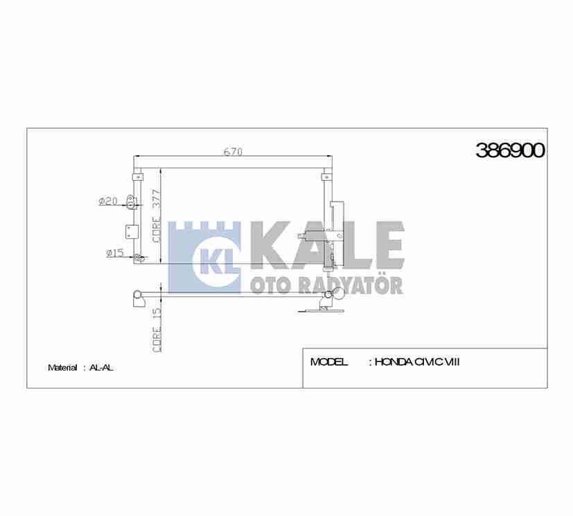 80110-SNB-A41 RADYATÖR KLIMA CIVIC 06-09 FD6