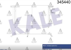 RADYATÖR KLİMA SANTAFE 06= DİZEL A-T HYUNDAI SANTAFE OEM: 97606-2B100