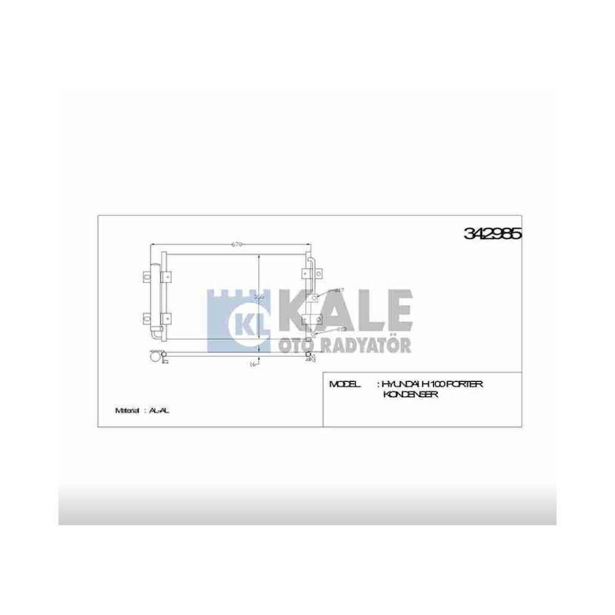 RADYATÖR KLİMA H-100 KAMYONET 05-18   OEM: 97606-4F100