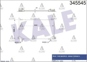 92110-0F700 RADYATÖR KLİMA TERRANO 96= 2.4 / 93= 2.7