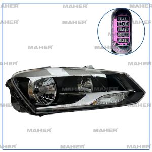 6R1941008F FAR POLO 10-18 H7 HELLA TIP TREND. KROM SAG