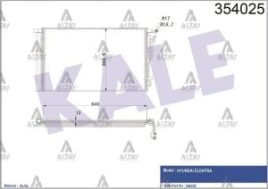 97606-F2000 RADYATÖR KLİMA ELANTRA 16-18 1.6 / I-30 16= 1.4 1.6 MPI