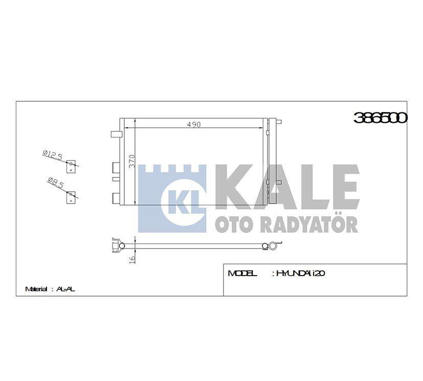 97606-1J000 RADYATÖR KLİMA I-20 09-12 BENZİNLİ