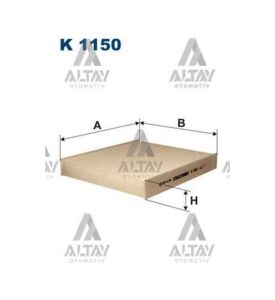 POLEN FİLTRESİ FOCUS / MONDEO / KUGA 03= KARBONSUZ FORD FOCUS, MONDEO OEM: 4M5J19G244AA