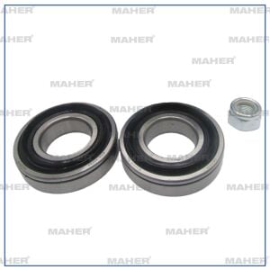 7701450639 TEKER KİTİ R12 ÖN AKS İÇ-DIŞ YENİ MODEL (2 RULMAN + 1 SOMUN)