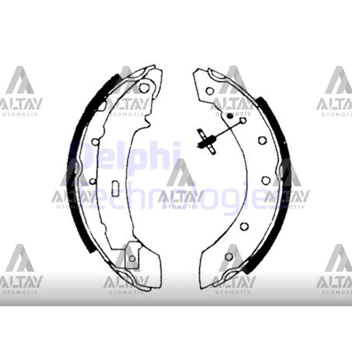 FREN BALATA CLIO II 98-09 / SYMBOL I 98-08 / LAGUNA I 93-02 / LOGAN 04-12 / SANDERO 08= PABUÇ ARKA DACIA, RENAULT CLIO, LAGUNA, LOGAN, SANDERO, SYMBOL OEM: 4241.J1