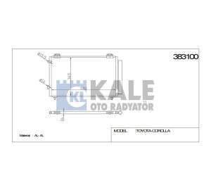 88450-02250 RADYATÖR KLİMA COROLLA 02-06 DİZEL D4D