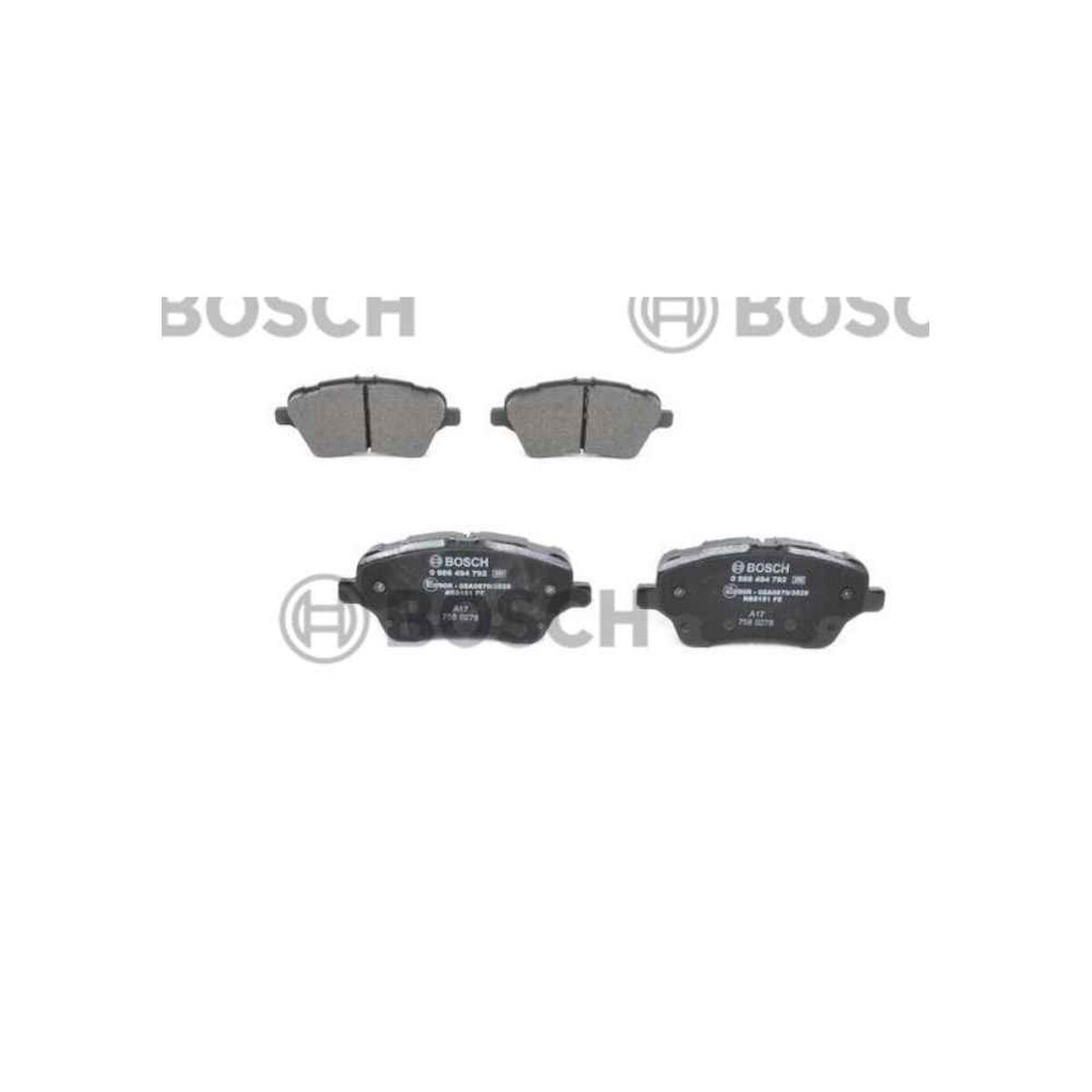 FREN BALATA FIESTA VII 12= / TRANSIT COURIER 14= / B-MAX 12= ÖN FORD FIESTA, TRANSIT OEM: AY112K021BA