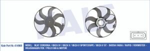 6Q0959455AD FAN RADYATÖR POLO / CORDOBA / İBİZA / FABİA 02-09 BBY-BKY-BBZ 1.4 16V 250/80W 394mm