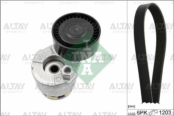 7701476476 VANTİLATÖR GERGİ SETİ MEGANE / CLIO / KANGOO / FLUENCE / CAPTUR / KADJAR / QASHQAI / MERCEDES C180 / 08= / 6PK1203 KAYIŞLI
