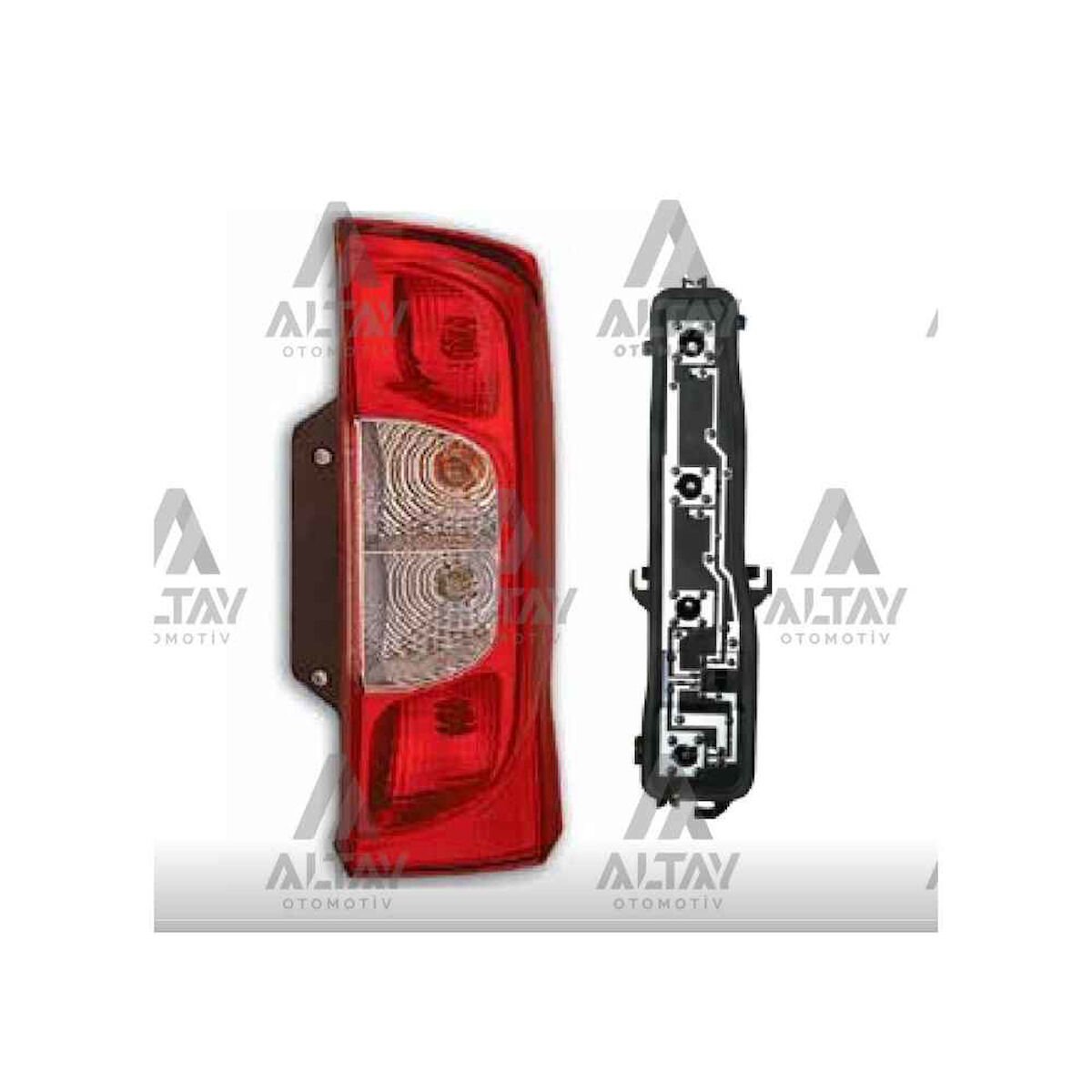 STOP LAMBASI FIORINO 08= / PG BIPPER 08= DUYLU (ÇİFT KAPI) SAĞ   OEM: 1353205080