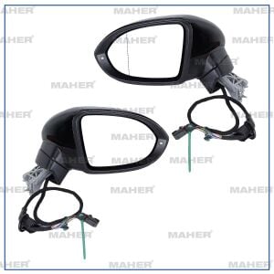 3G1857508AG9B9 AYNA DIŞ DİKİZ PASSAT 14= ELEKTRİKLİ, ISITMALI,SİNYALLİ, ASTARLI SAĞ