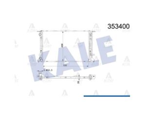 RADYATÖR SU A4 / A5 / Q5 08= CABA-CABB-CABB-CDHB-CJEB-CDNB-CAGA 1.8-2.0 TFSI-2.0 TDI A-T BRAZING   OEM: 8K0121251T