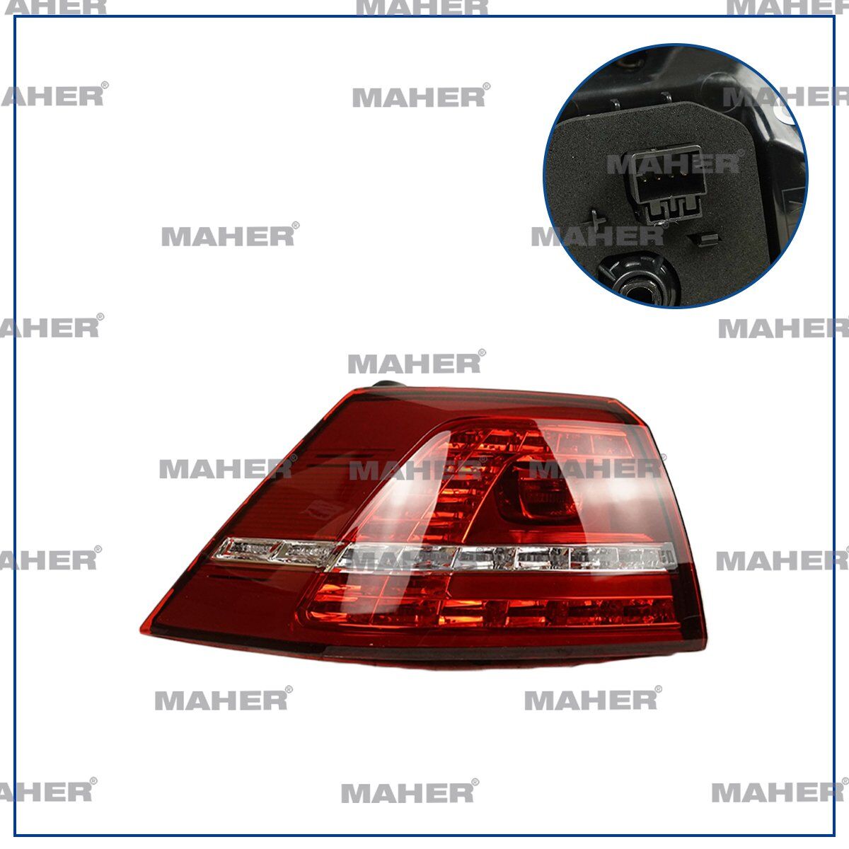 5G0945207 STOP LAMBASI GOLF7 13-17 DIŞ SOL LED