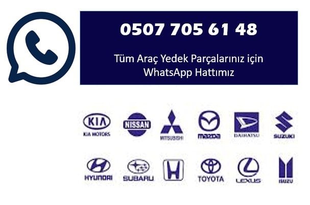 Tüm Araç Yedek Parçalarınız için  WhatsApp Hattımız